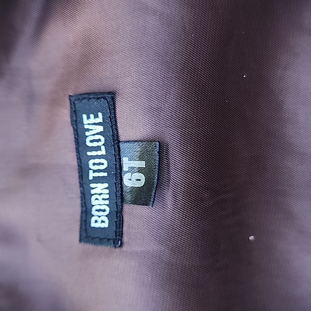 Born To Love Brown Button-Up Vest Size 6T - Picture 2 of 7